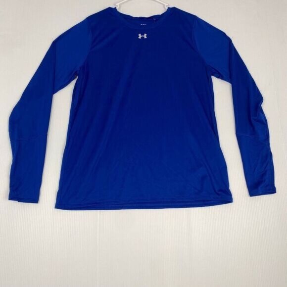 Under Armour Heatgear Long Sleeve T-Shirt Women size XL/TG/EG color Blue new - Picture 1 of 13